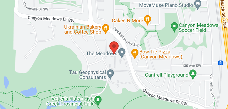 map of #90 999 CANYON MEADOWS DR SW